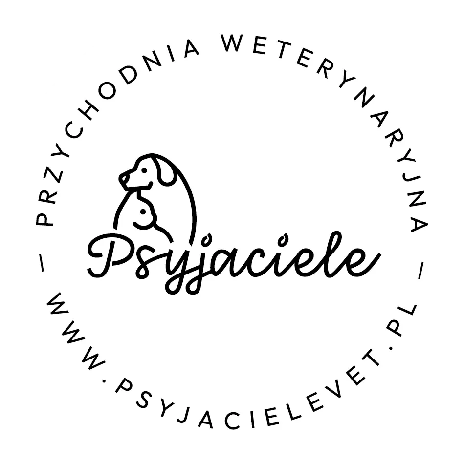 logo przychodni weterynaryjnej Psyjaciele na Gocławiu w Warszawie